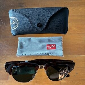Ray-Ban Mega Clubmaster Tortoise Sunglasses with Case